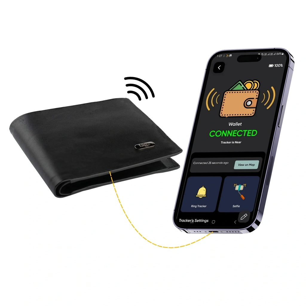 Bluetooth Smart Wallet (With Live GPS Tracker)